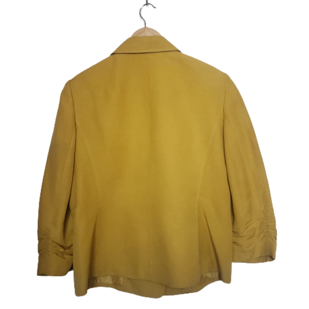 Kasper Linen Blend, Toggle Closure, Notch Collar … - image 6